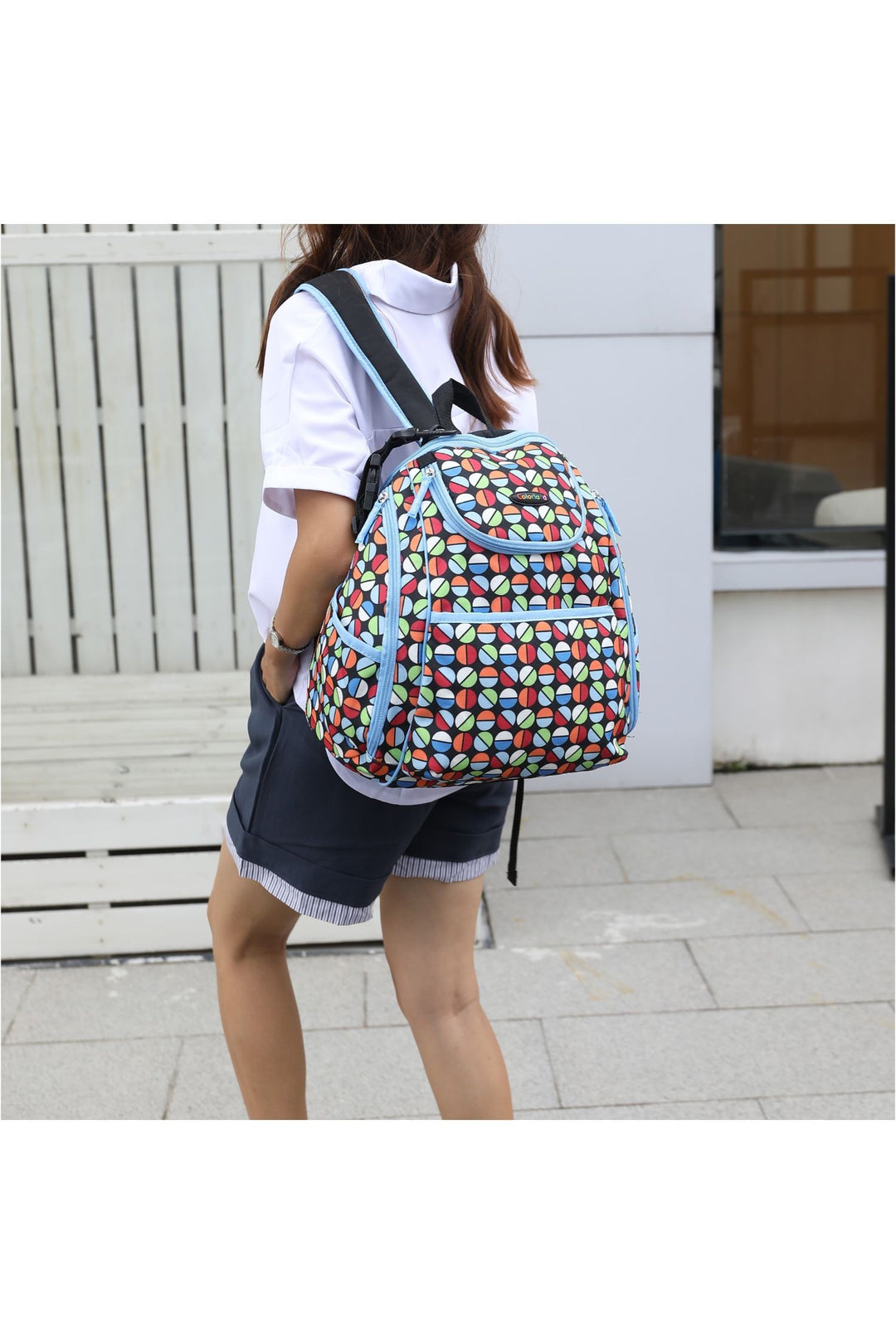 Ca Camel Mkf Colorland Large Backpack With Multi Pockets
