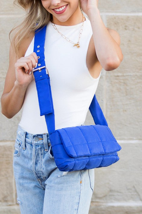 Selma Foldover Puffer Crossbody | Anekay