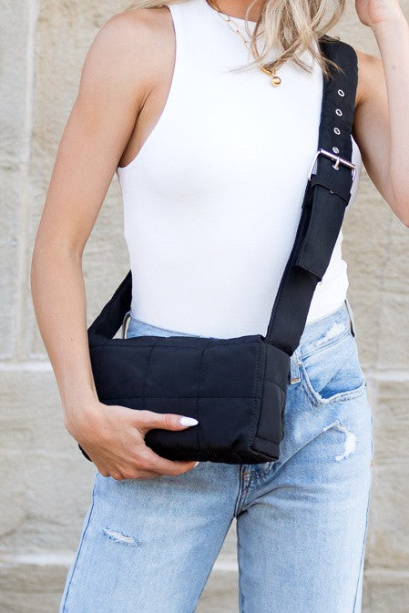 Selma Foldover Puffer Crossbody | Anekay