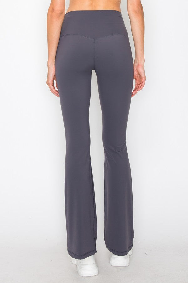 Rust Womens Butterysoft Yoga Flare High Waisted Pants