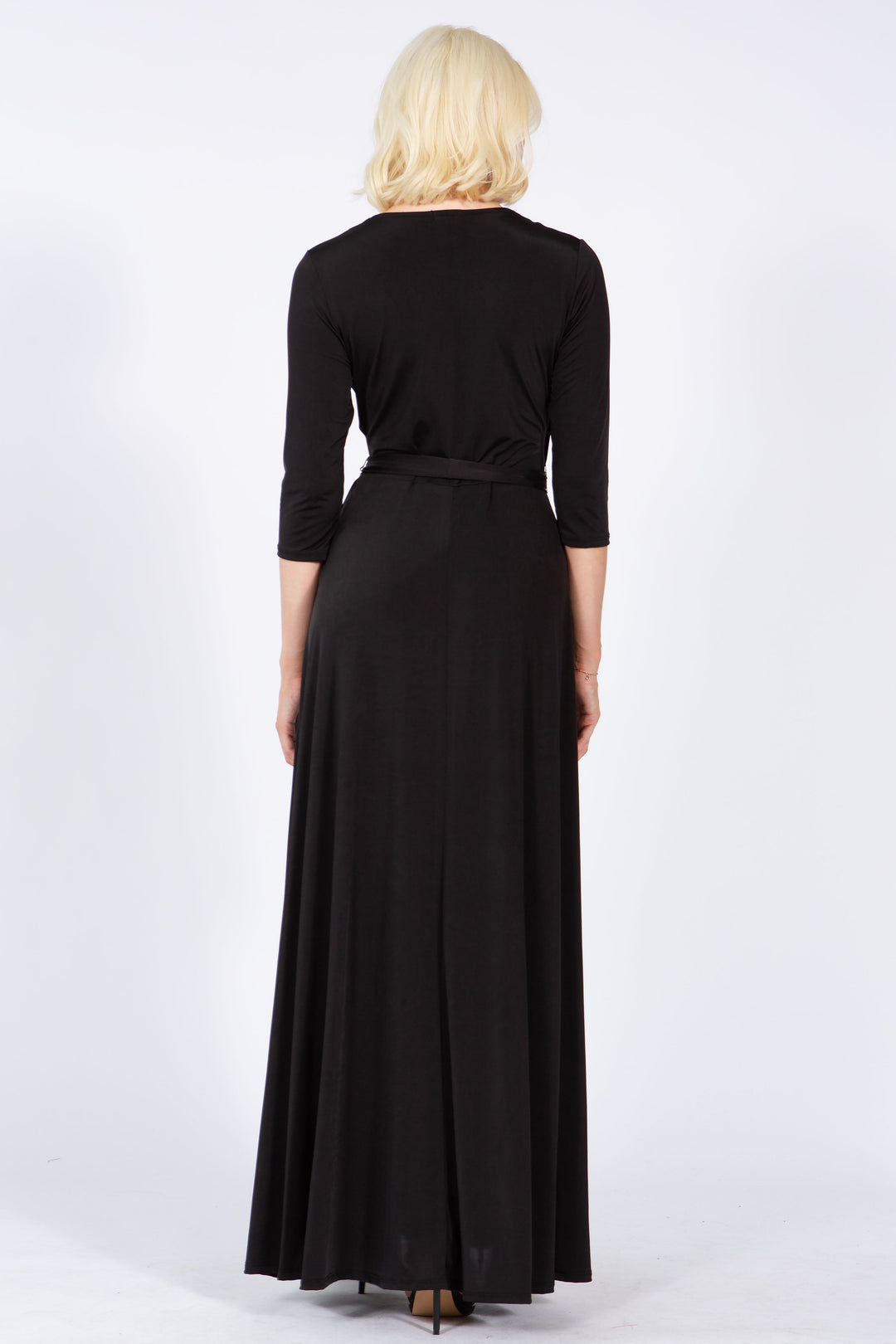 Black Paisley Greta Wrap Dress | Anekay