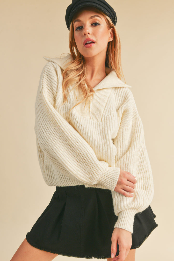 WHITE Danae Sweater