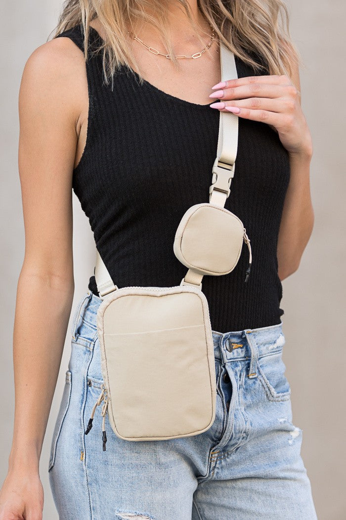 Flax Eva Clippable Removable Coin Pouch Crossbody
