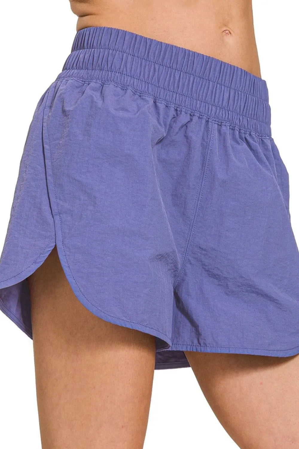 Marlin Zenana Windbreaker Smocked Waistband Running Shorts 6
