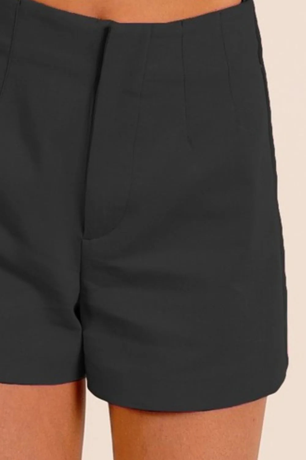 Black Bibi Bandless Tailored Shorts