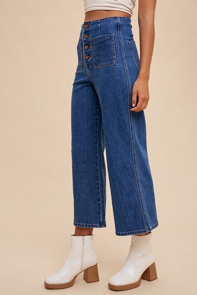 Dark Annie Wear Button Fly High Waist Jeans