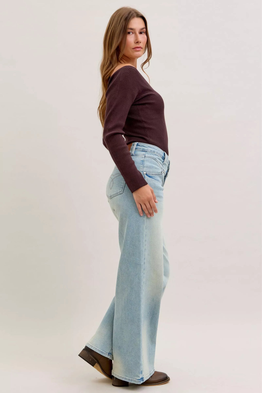 Md Judy Blue High Waist Column Straight Jeans