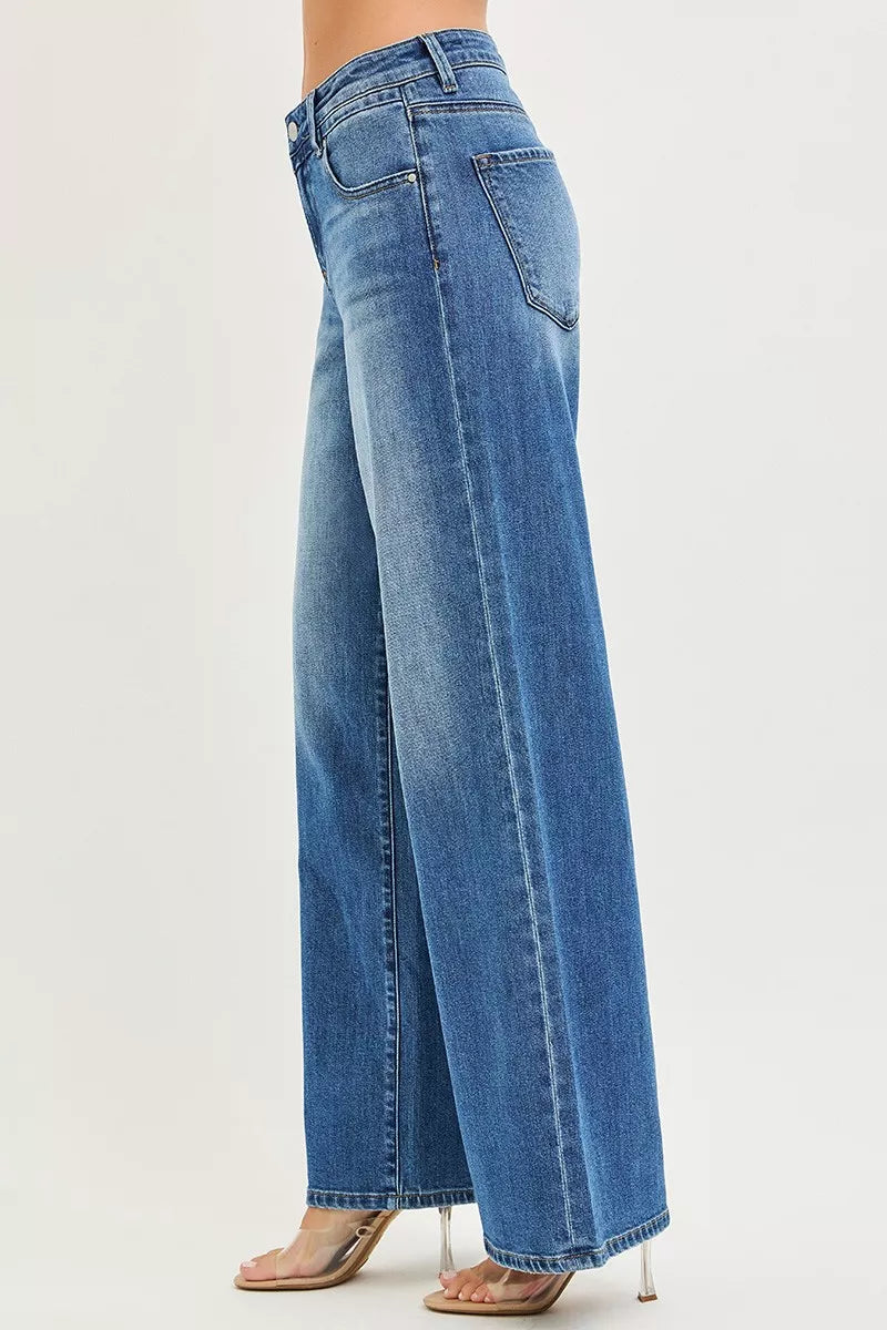 Medium Risen Slouchy Baggy Jeans With Pockets