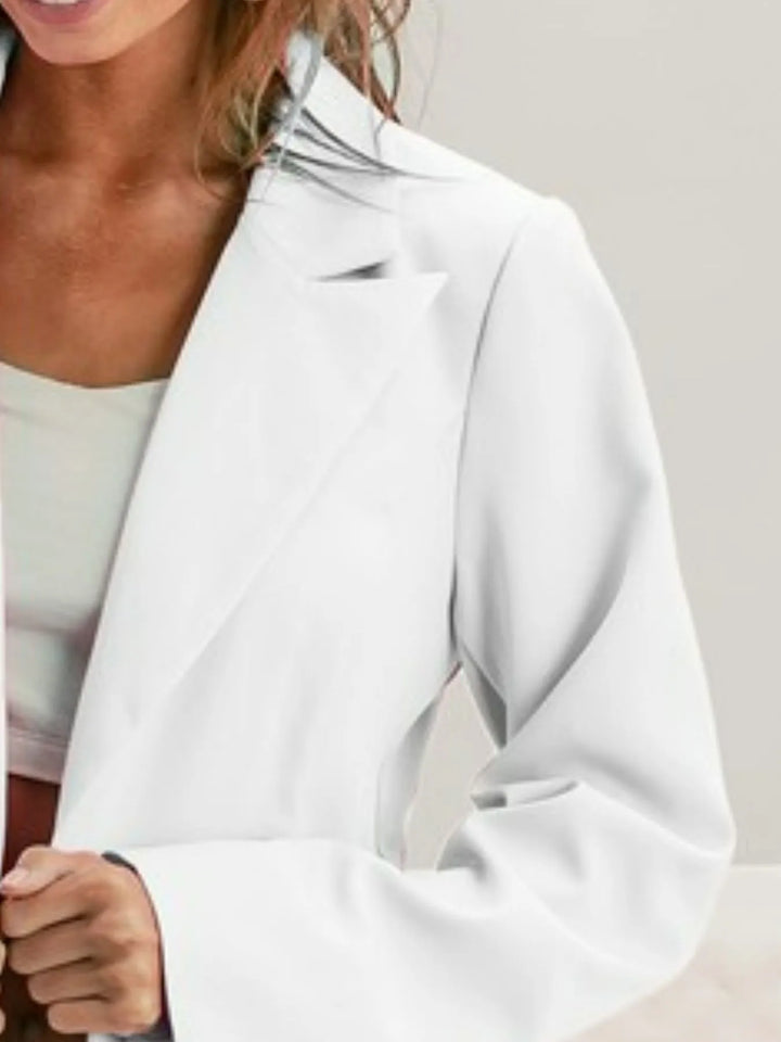 Ivory Bibi Single Breasted Peaked Lapel Blazer 1