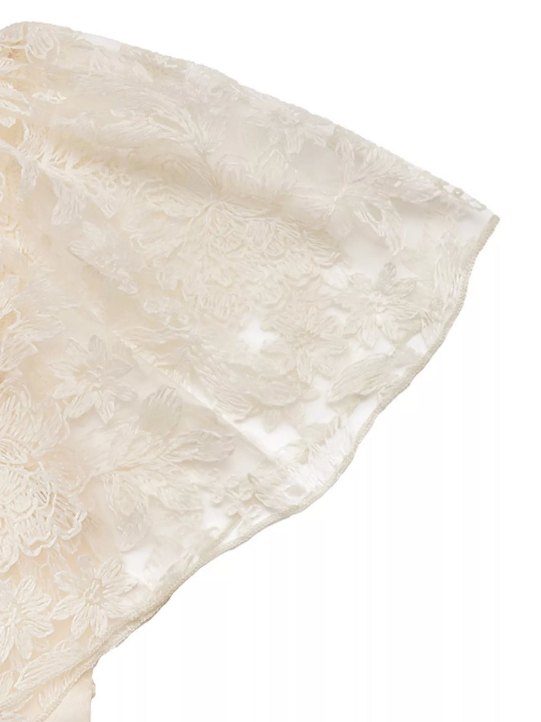 Lace Trim Belted Wide Leg Jumpsuit