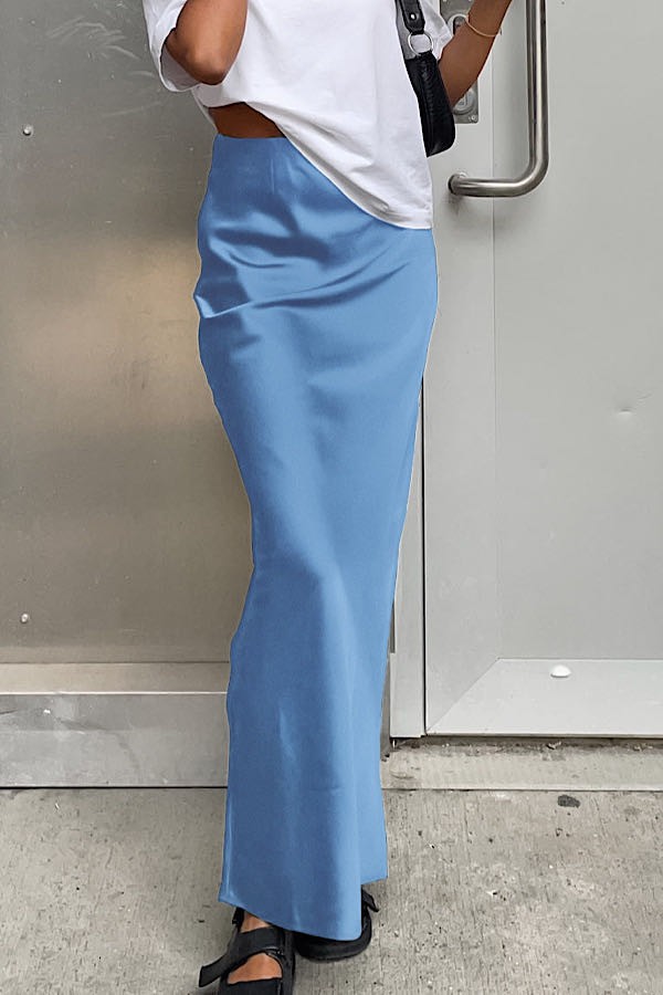 Blue Maxi Skirt