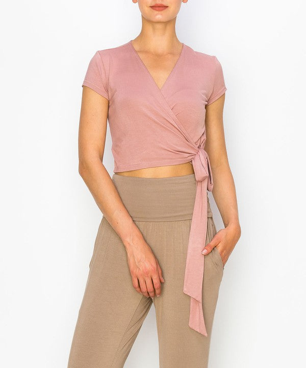 Bamboo Wrap Crop Cam Slv 1