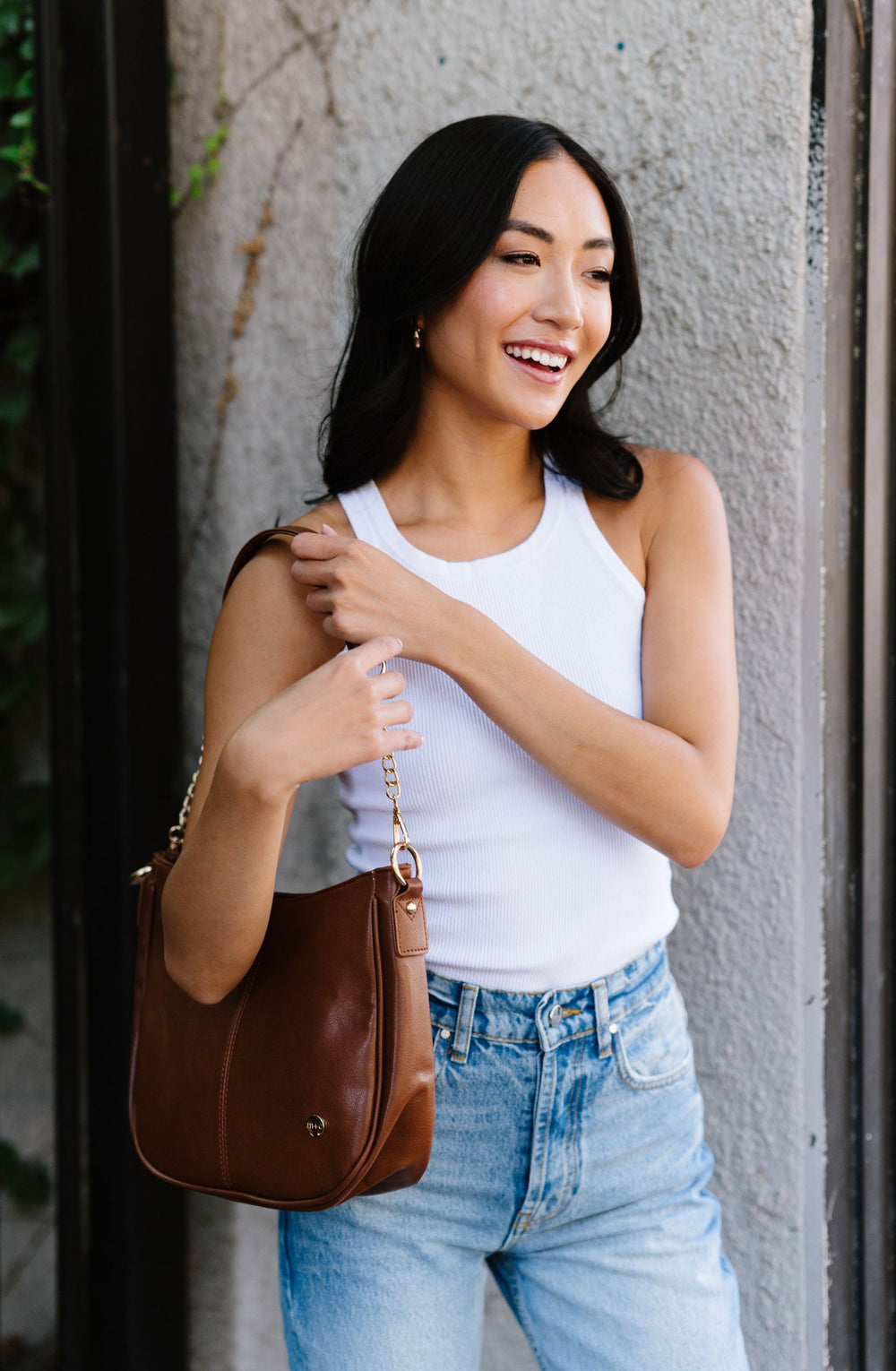 Russet Brown Marisa Crossbody Sling Purse Handbag