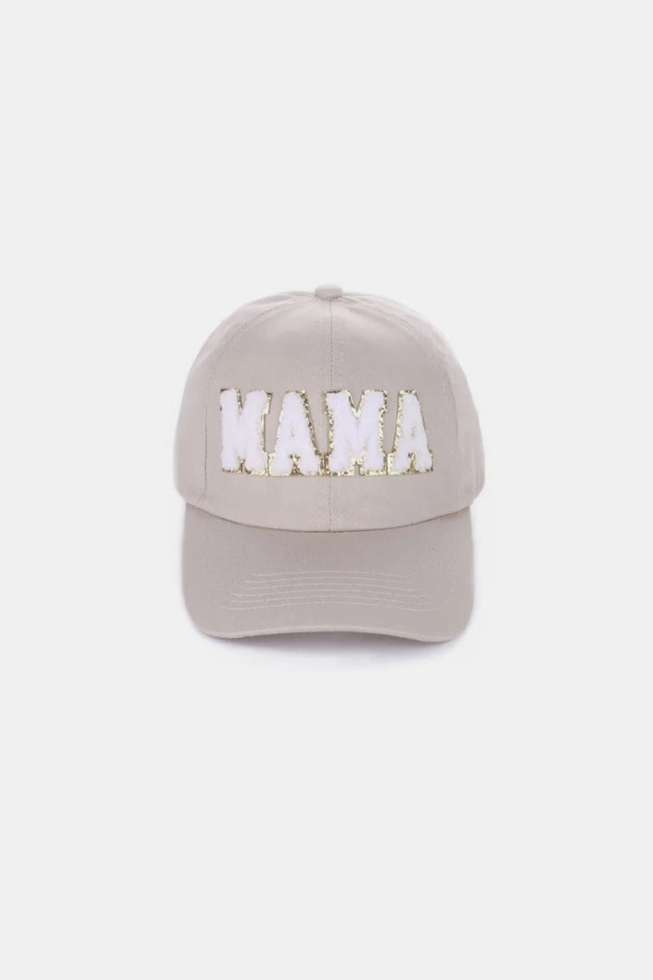Ash Mocha Mama Chenille Patch Baseball Cap