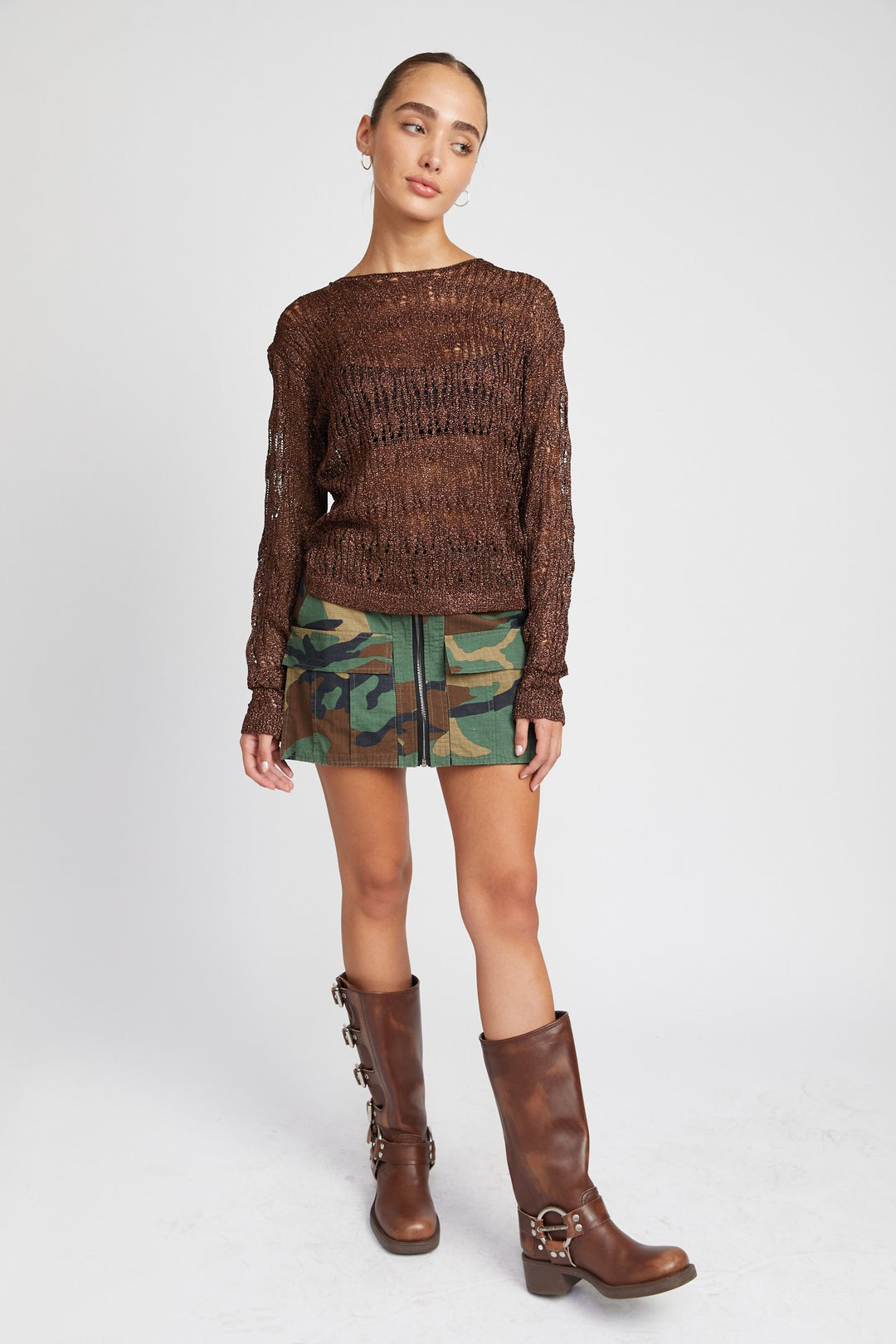 Glitter Yarn Crochet Top