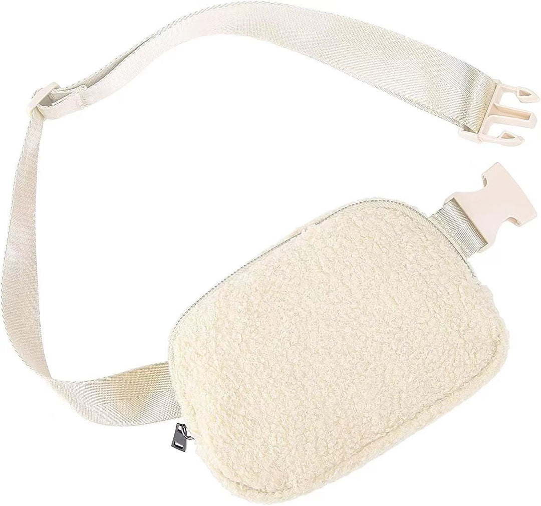 Lola Boucle Sherpa Sling Belt Bag