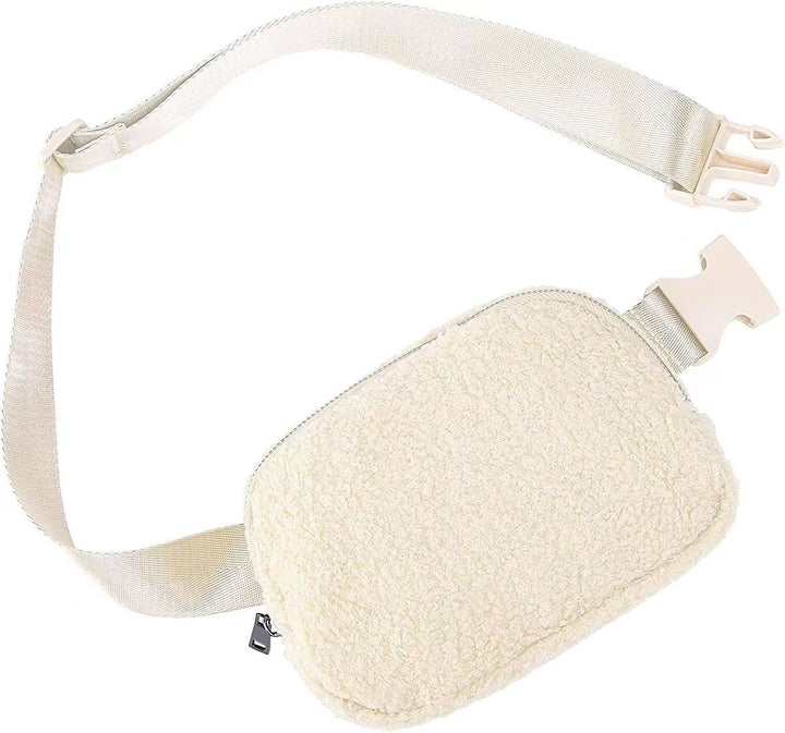 Lola Boucle Sherpa Sling Belt Bag