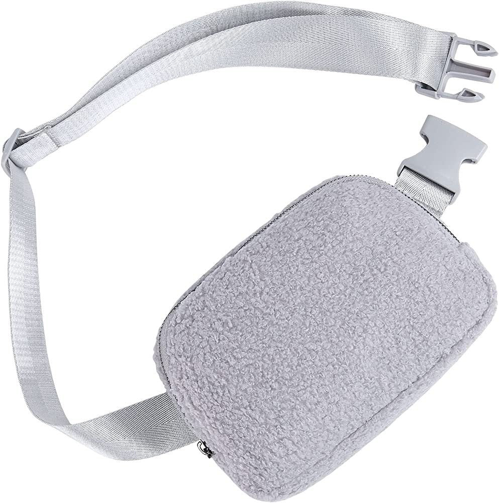 Lola Boucle Sherpa Sling Belt Bag