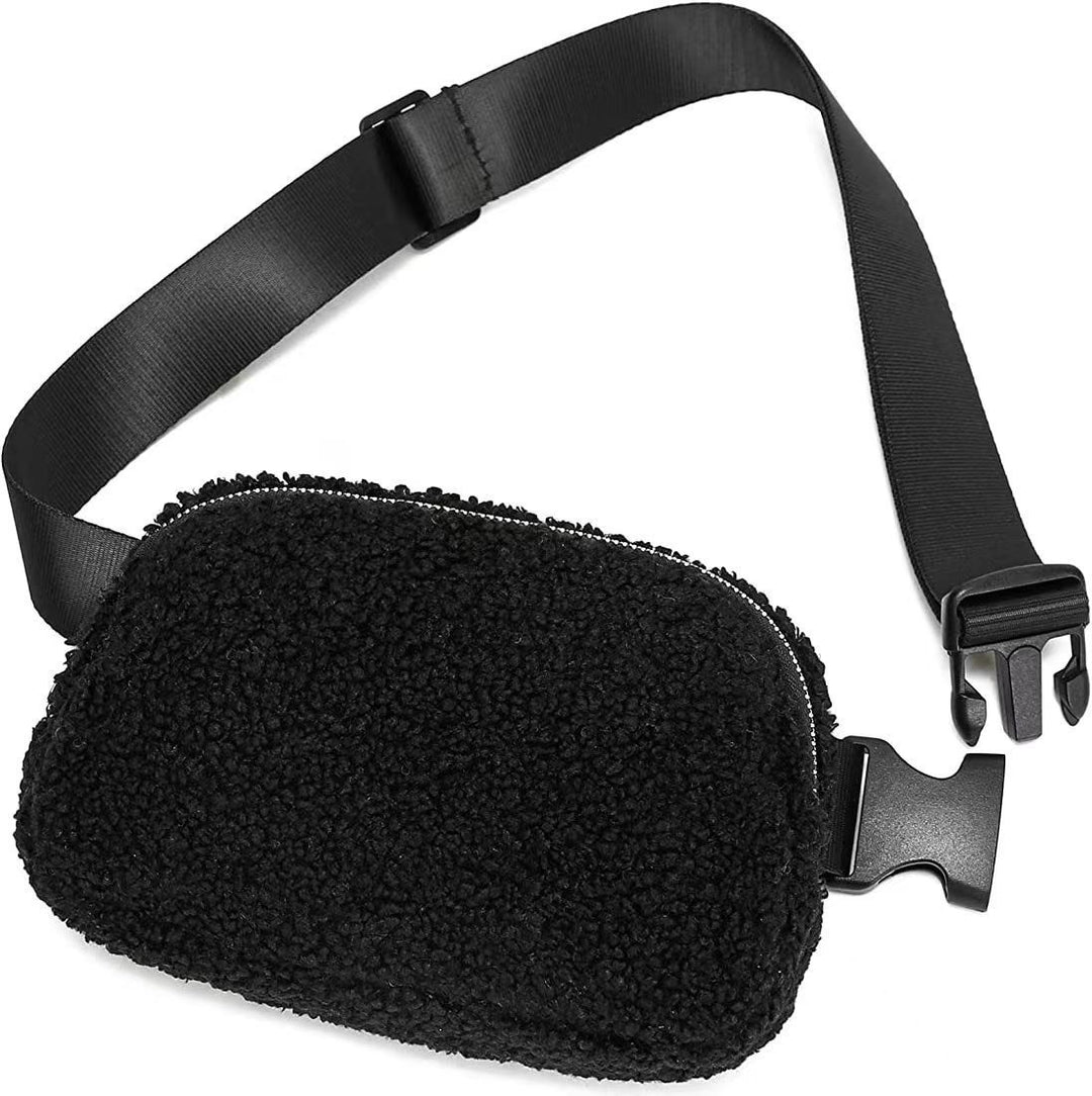 Lola Boucle Sherpa Sling Belt Bag