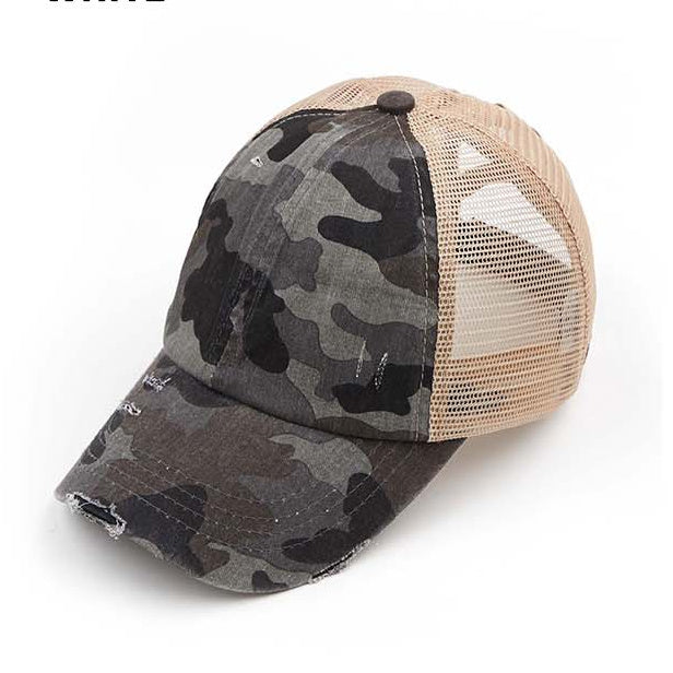 Cc Criss Cross Ponytail Caps 1