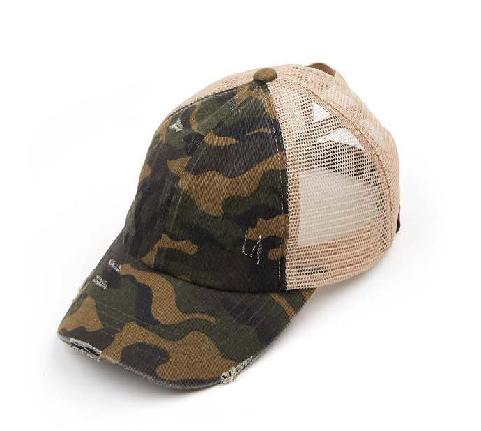 Cc Criss Cross Ponytail Caps 1