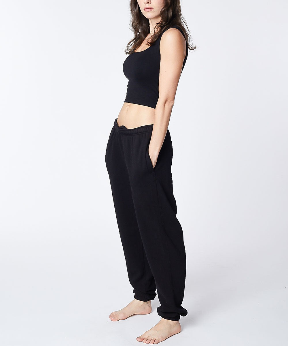 Black Unisex Cotton Joggers