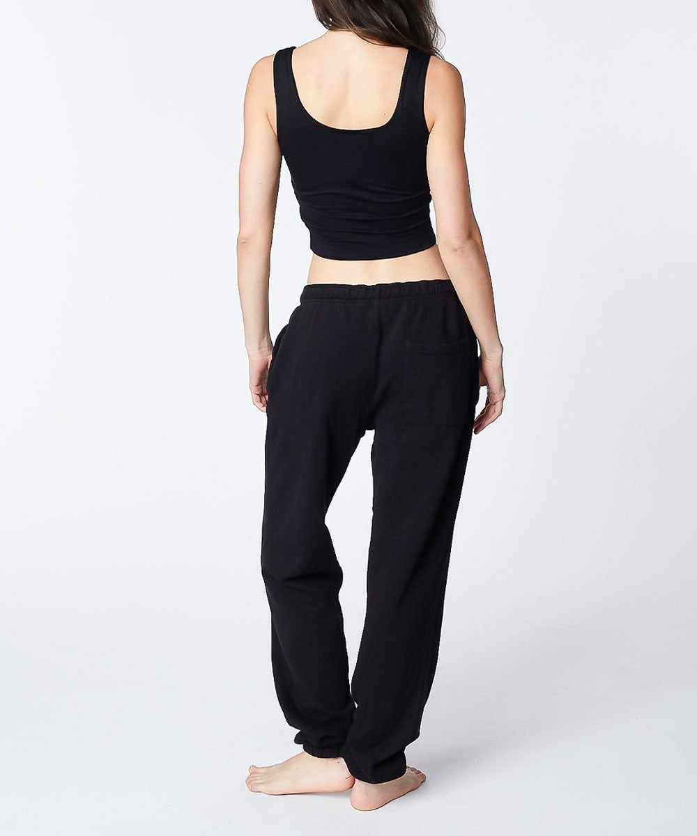 Black Unisex Cotton Joggers