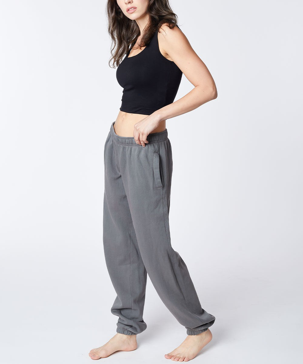 Dull Grey Unisex Cotton Joggers