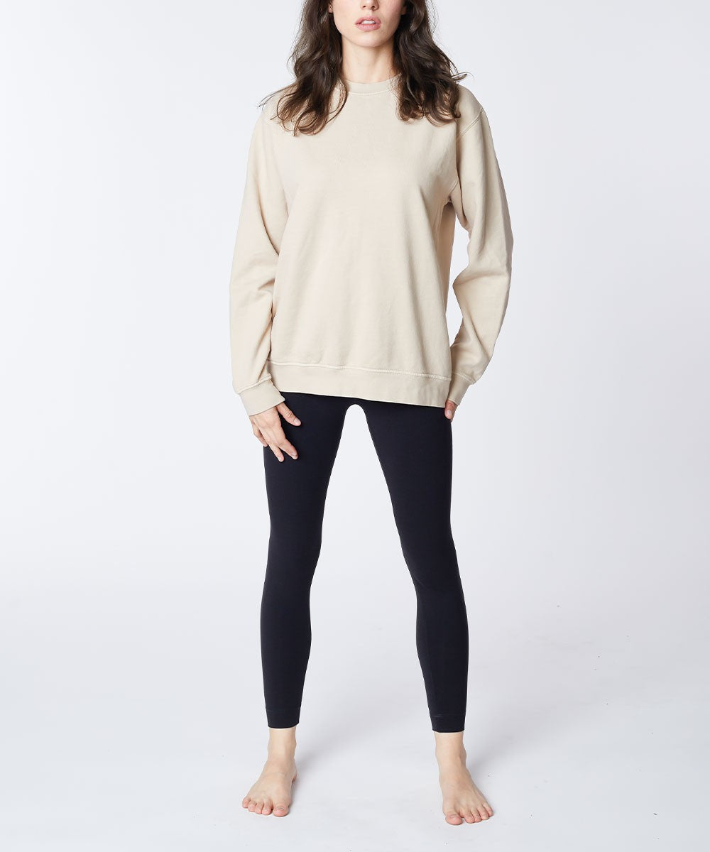 Taupe Genderless Cotton Pullover Sweatshirts