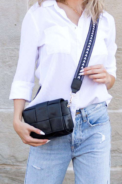 Margot Foldover Leather Crossbody | Anekay