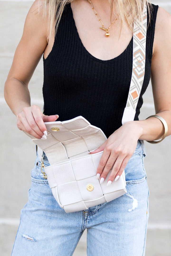 Margot Foldover Leather Crossbody | Anekay
