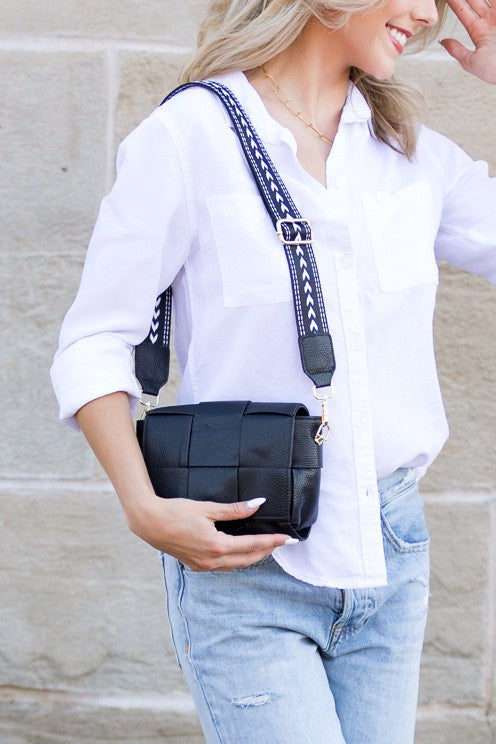 Margot Foldover Leather Crossbody | Anekay