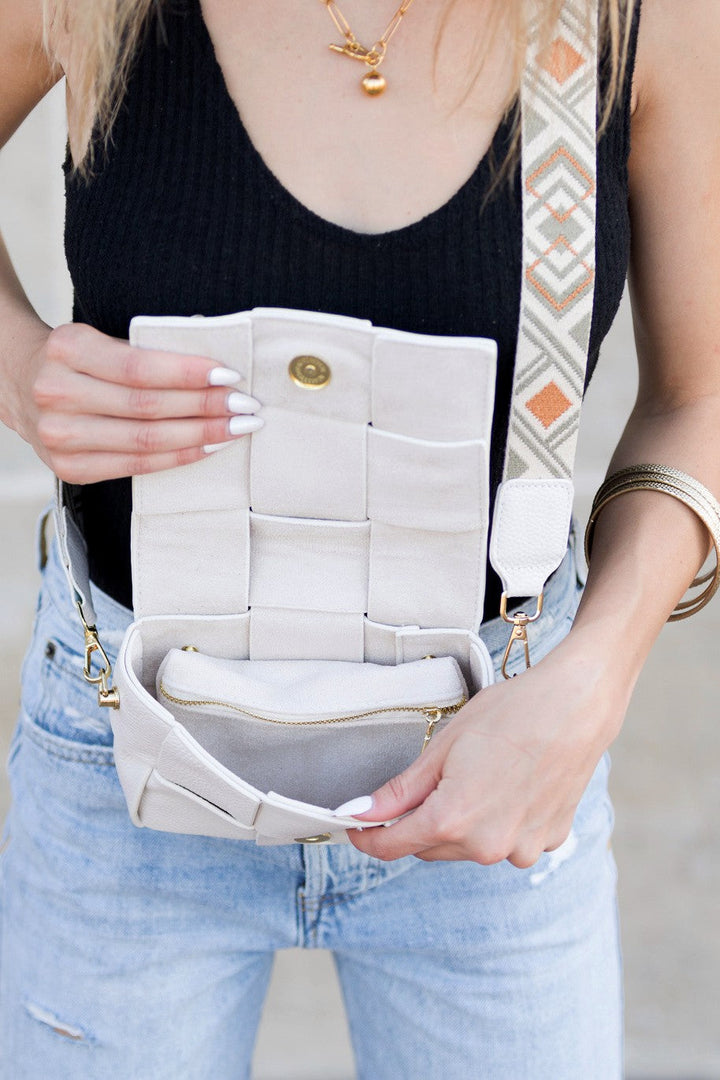 Margot Foldover Leather Crossbody | Anekay