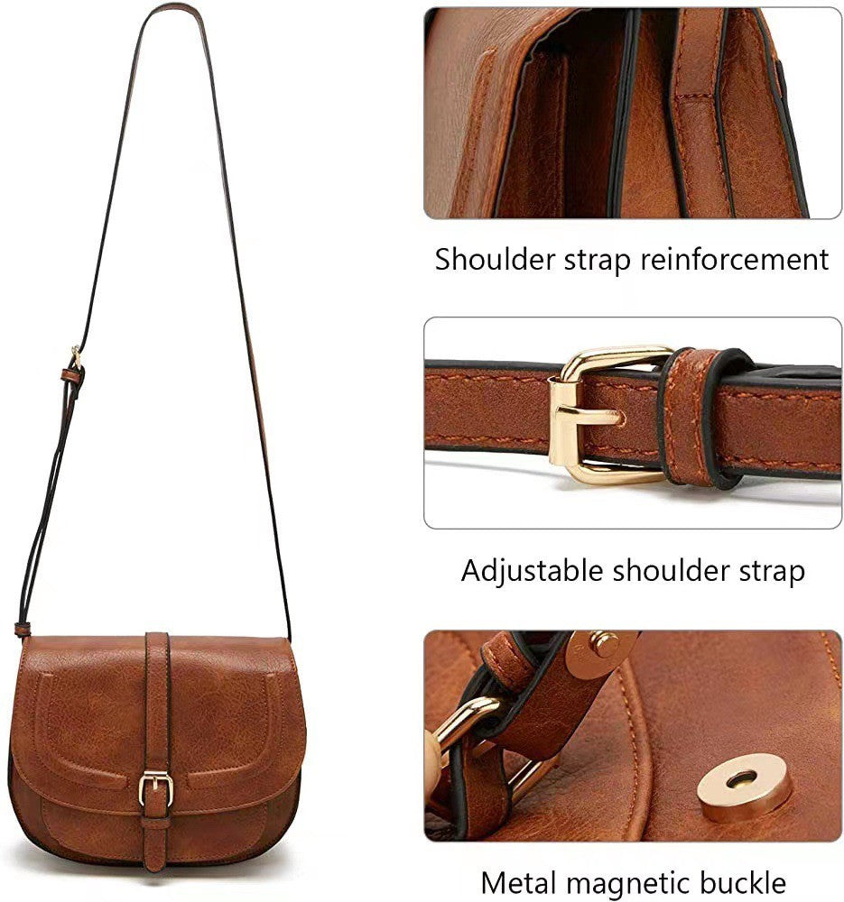 Blair Foldover Buckle Crossbody | Anekay