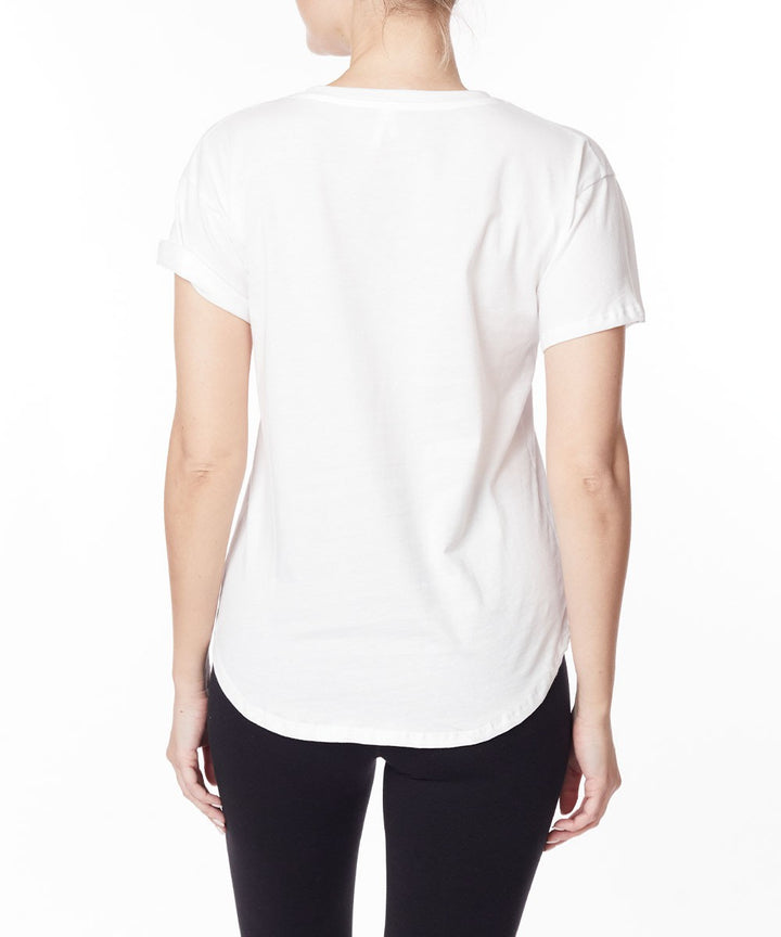 Cotton Jersey V Neck On Her Day Top