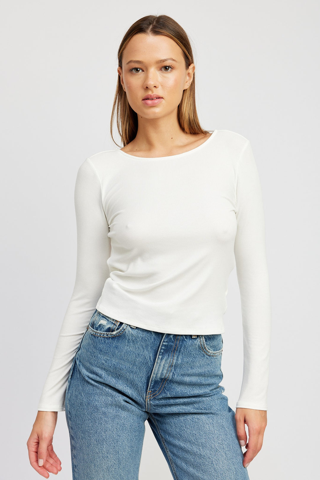 Open Back Top With Twist Detail