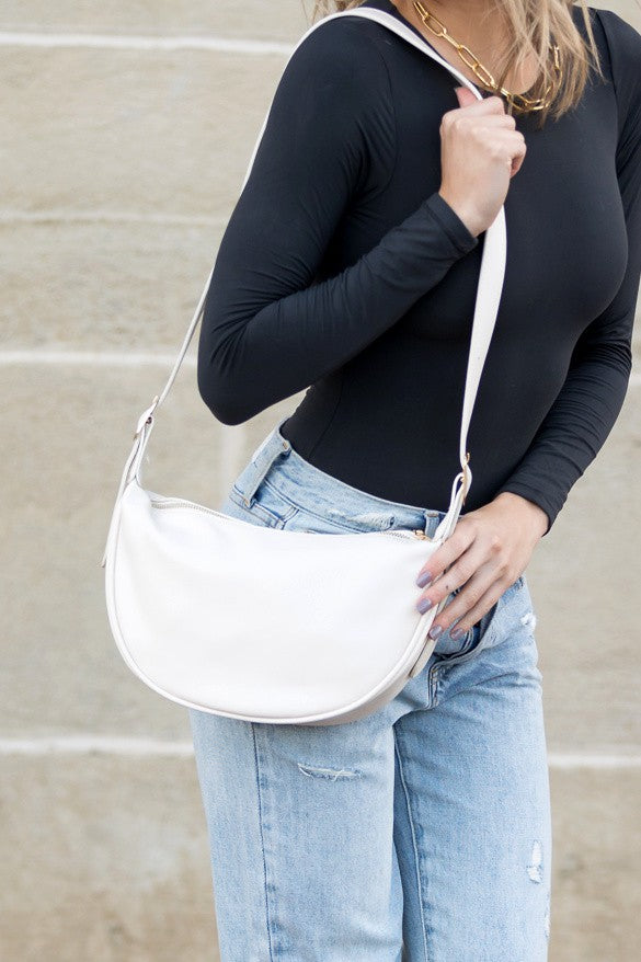 Millie Vegan Leather Crescent Sling | Anekay