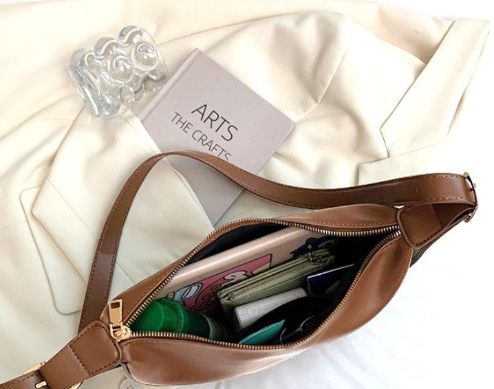 Millie Vegan Leather Crescent Sling | Anekay