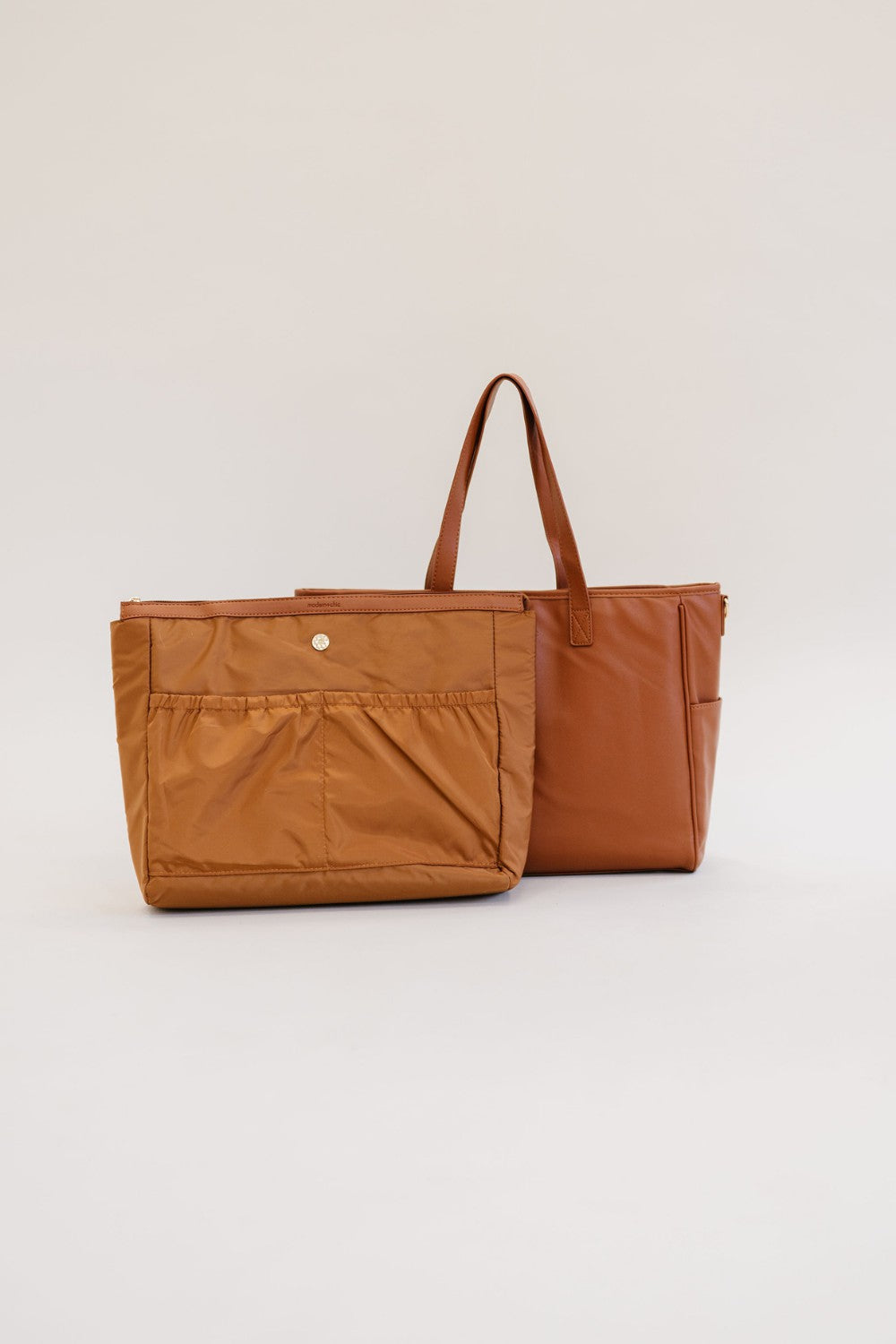 Camel Signature Tote Carry All On Laptop Bag