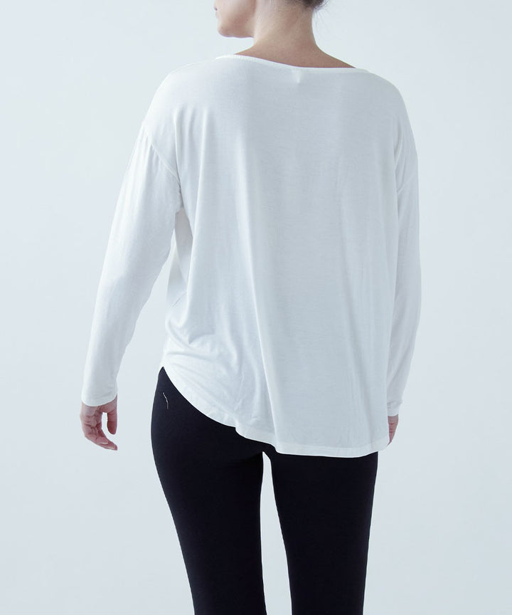 Mauve Bamboo Dolman Long Sleeve Top
