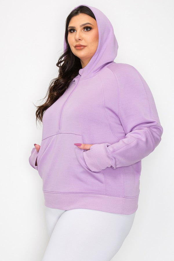 Ultracomfy Quarter Zip Hoodie Xl Only
