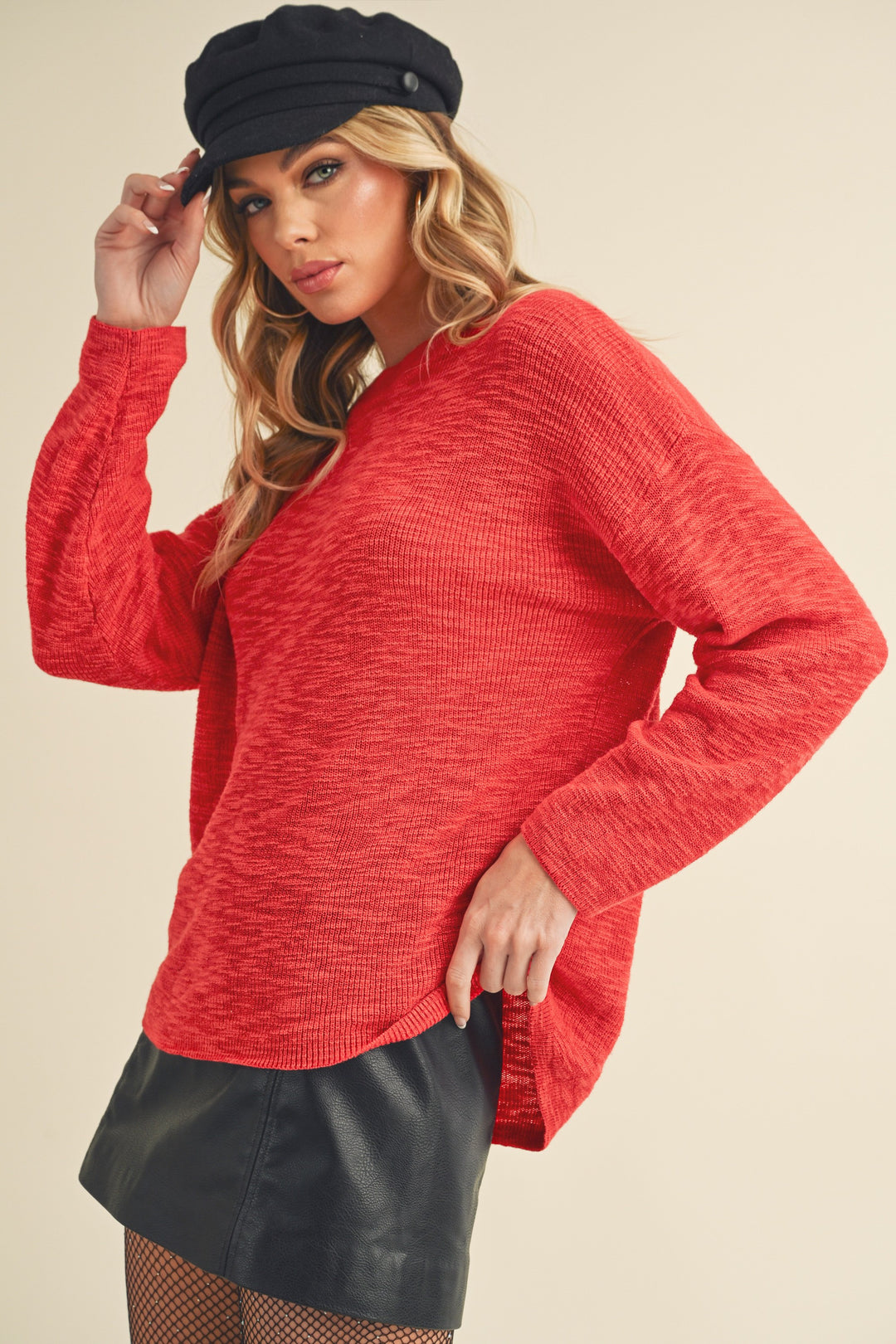 White Rayla Knit Sweater