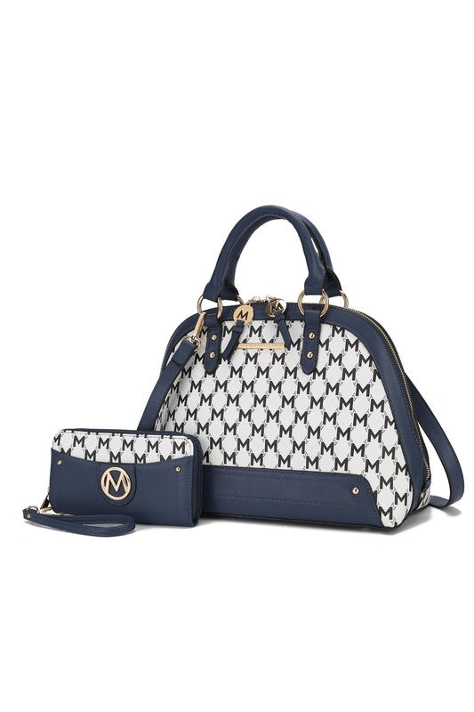 Mkf Frida Satchel Bag With Matching Wallet By Mia