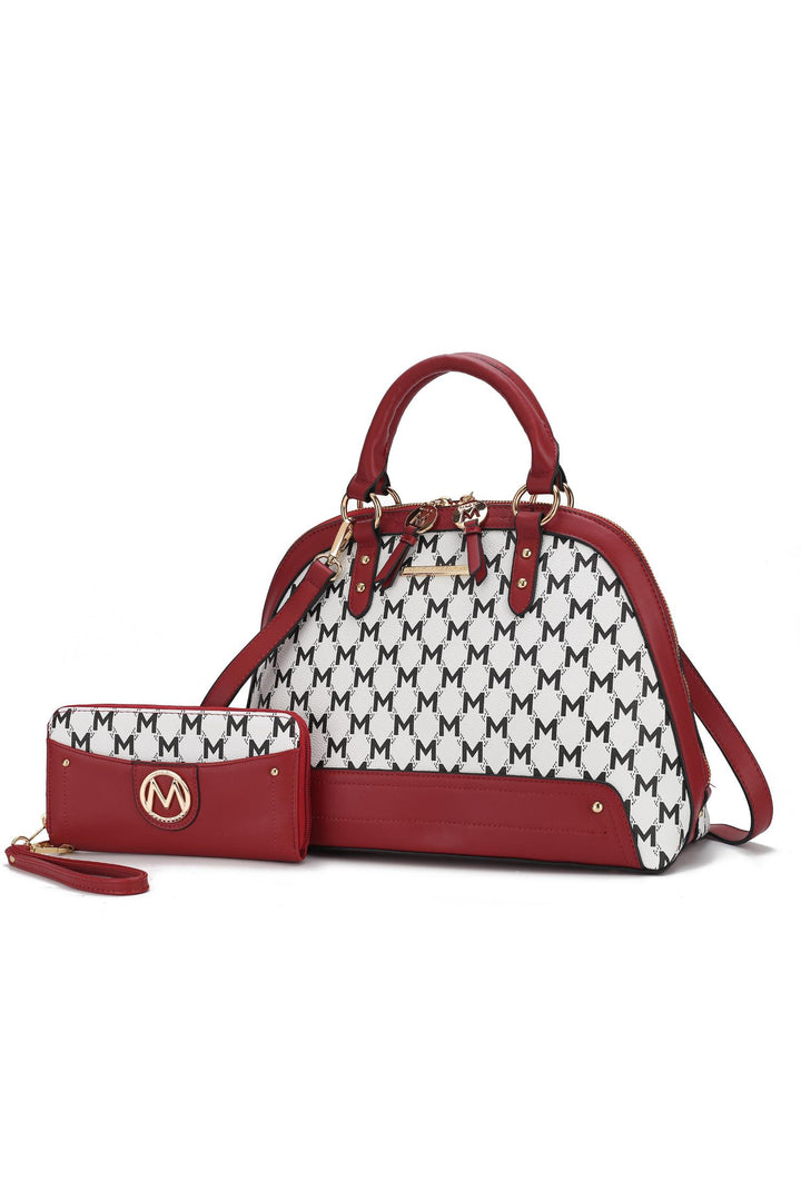 Mkf Frida Satchel Bag With Matching Wallet By Mia