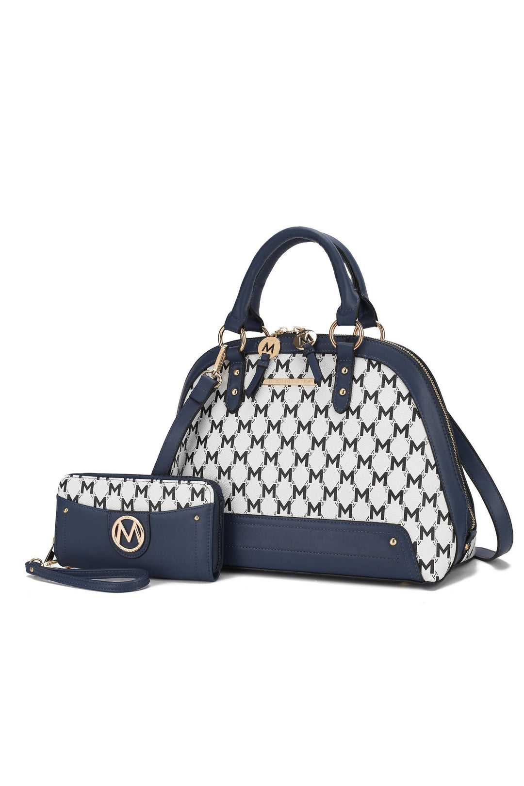 Mkf Frida Satchel Bag With Matching Wallet By Mia