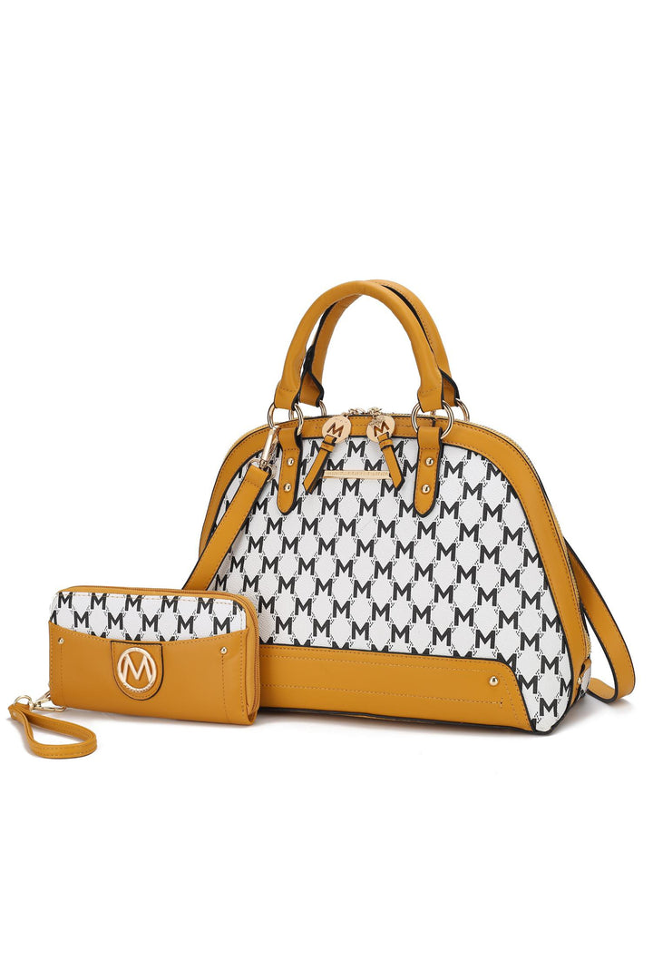 Mkf Frida Satchel Bag With Matching Wallet By Mia