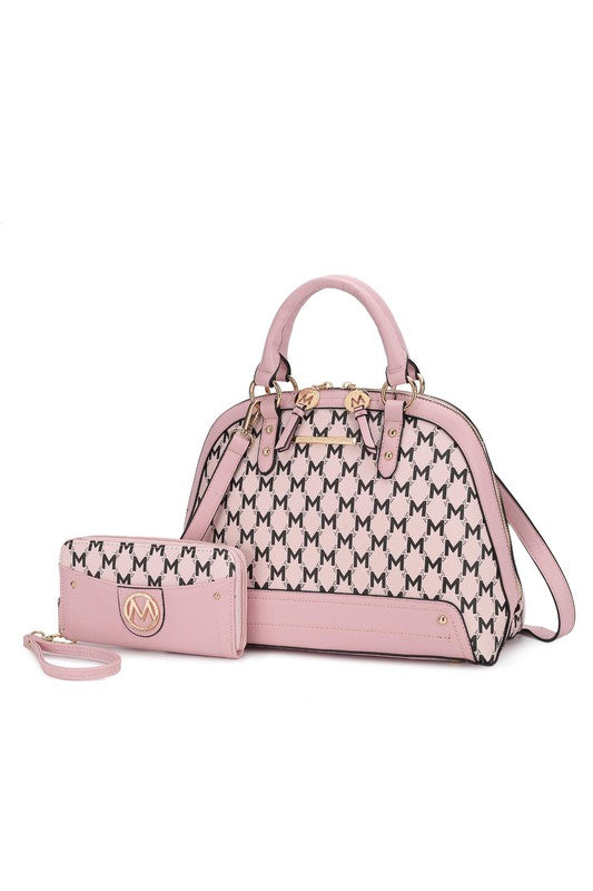 Mkf Frida Satchel Bag With Matching Wallet By Mia