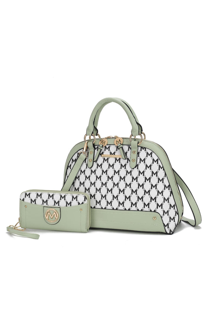 Mkf Frida Satchel Bag With Matching Wallet By Mia