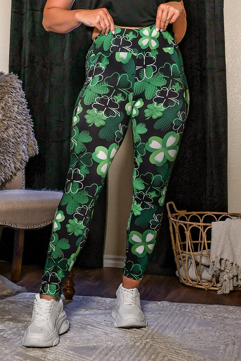 Shamrock St Patricks Day Shamrock Leggings