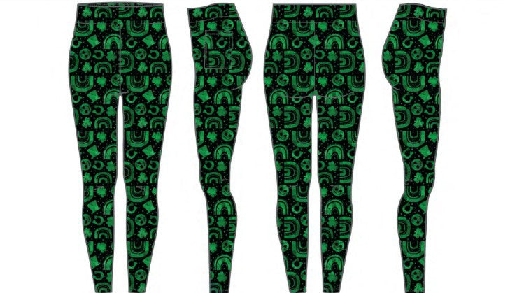 Lucky St Patricks Day Lucky Charm Leggings